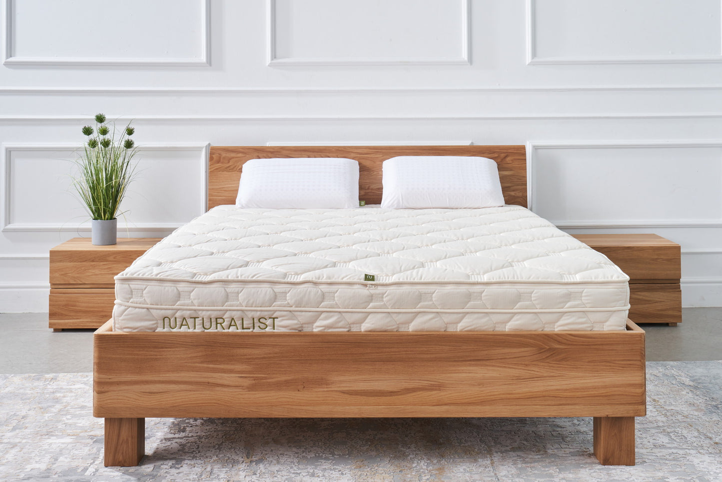 Matelas hybride Naturalist 90×200 (Ferme, Ajustable) | ÉCONOMISEZ 20 %