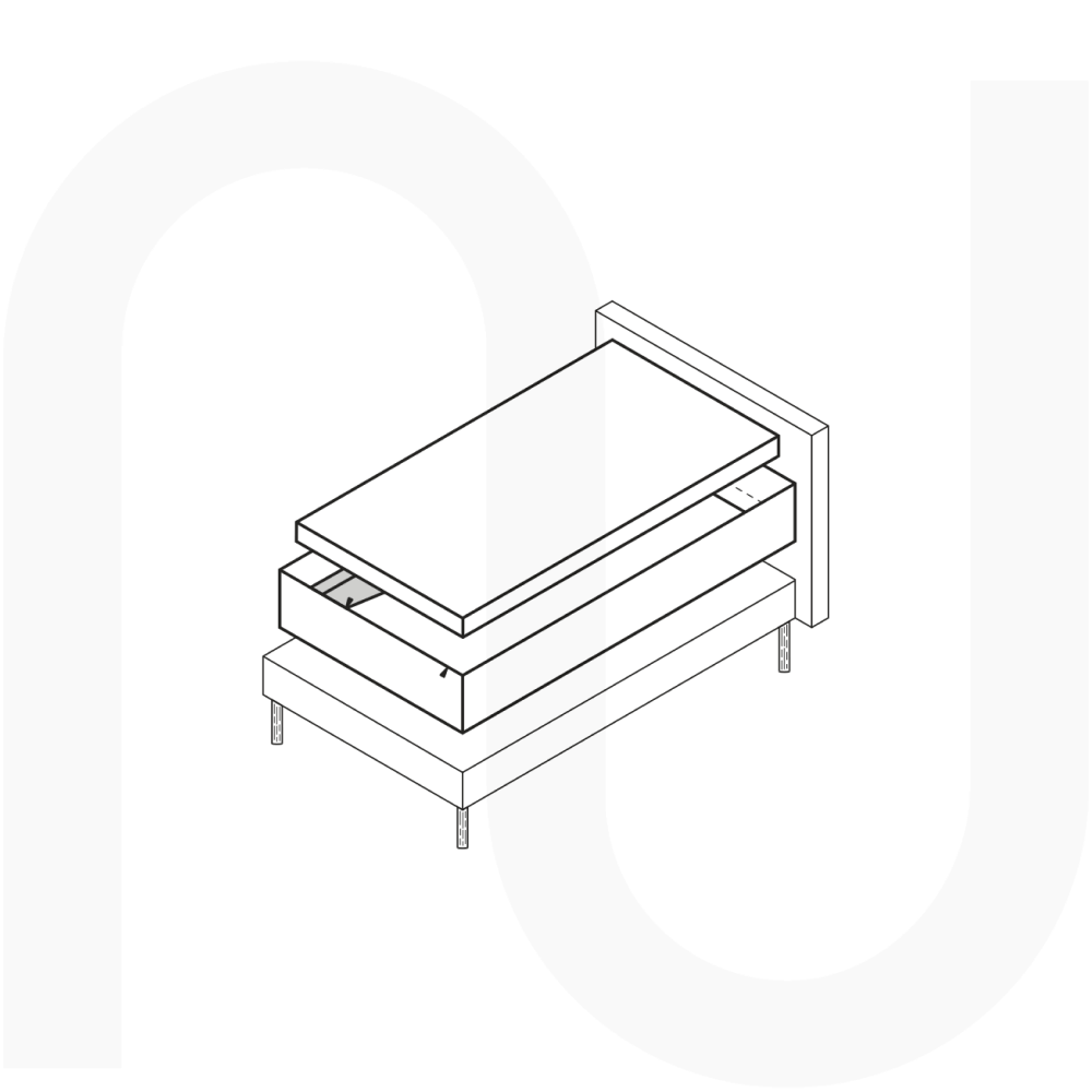 Matelas hybride Naturalist 90×200 (Ferme, Ajustable) | ÉCONOMISEZ 20 %